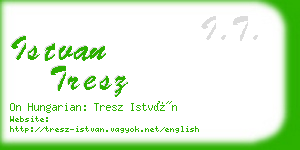 istvan tresz business card